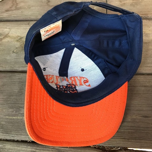 Vintage 90s SYRACUSE ORANGEMEN Signature Cap Hat - Picture 3 of 5
